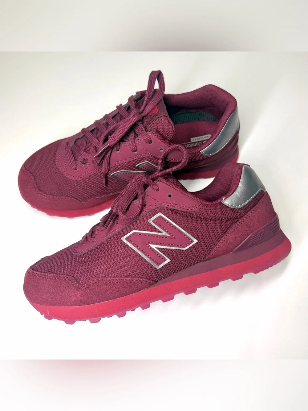 New Balance Men’s 515 Burgundy/Maroon Retro Runner Sneakers Size- 9
